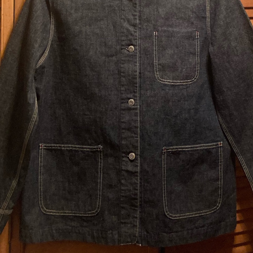 Gap Blue Denim Jean Jacket with Blade Collar - Picture 9 of 16